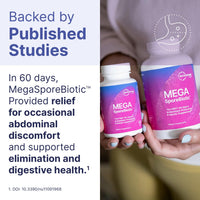 Thumbnail for Microbiome Labs MegaSporeBiotic Probiotics for Women & Men - Spore-Based Probiotic for Gut Health & Digestive Support - Shelf-Stable, Travel-Friendly, Mens & Womens Probiotics (60 Capsules)
