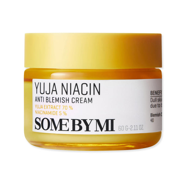 SOME BY MI Yuja Niacin Anti Blemish Cream - 2.02Oz, 60ml - Daily Face Moisturizer Made from 5% Niacinamide - Advanced Skin Brightening and Pigmentation Care for Dull-Looking Skin - Korean Skin Care