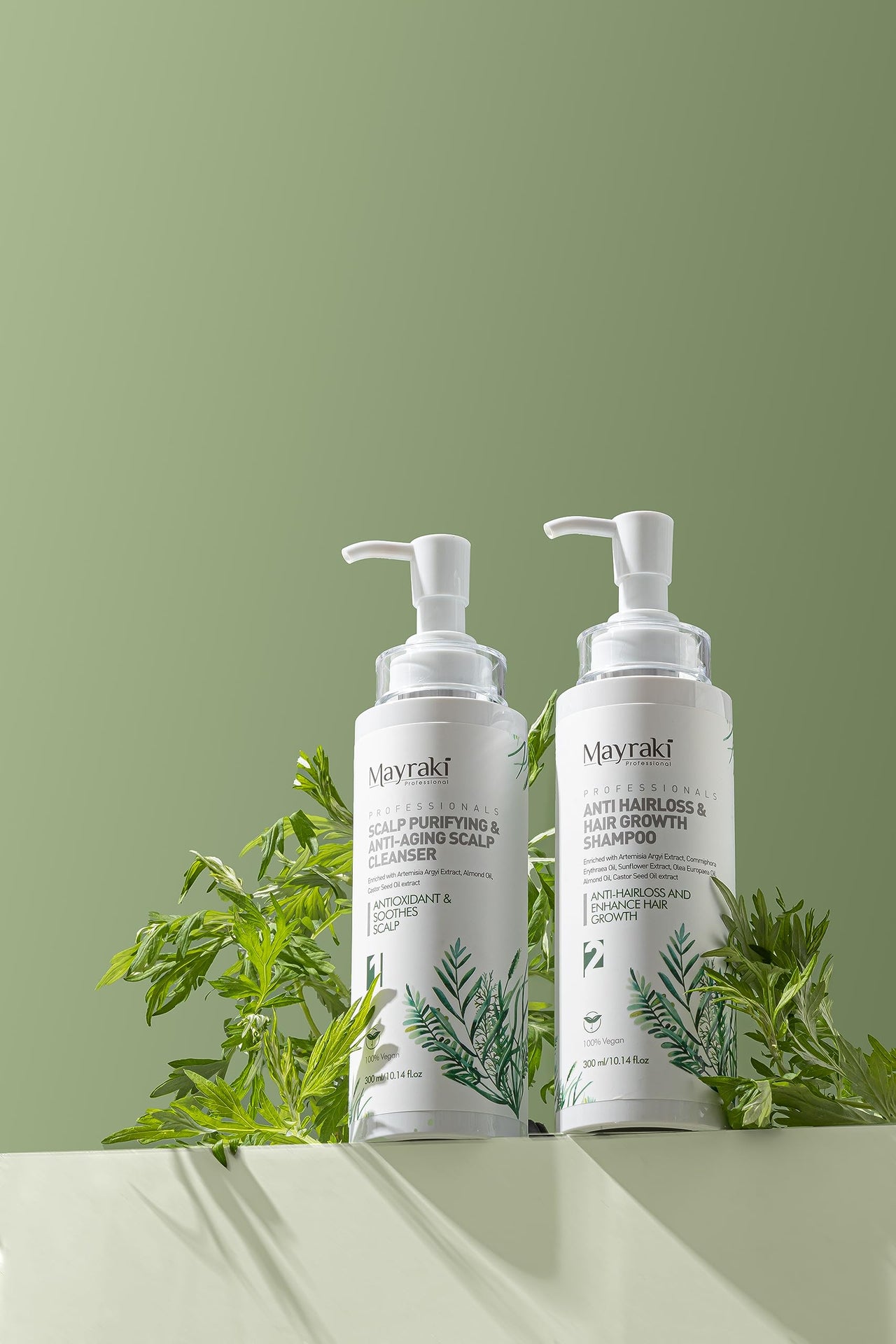 Mayraki Anti Hair Loss & Volumizing Shampoo Kit for Color-Treated Hair |Clarifying Growth Shampoo For Fuller, Thicker Hair | 300 ml | 10.14 fl.oz x2