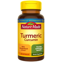 Thumbnail for Nature Made Turmeric Curcumin 500 mg, Herbal Supplement for Antioxidant Support, 60 Capsules, 60 Day Supply