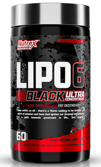 Thumbnail for Nutrex Research Lipo-6 Black Ultra Concentrate | Thermogenic Energizing Fat Burner Supplement, Increase Weight Loss, Energy & Intense Focus |Capsule, 60Count