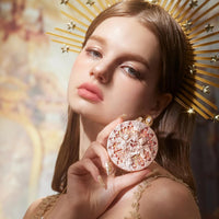 Thumbnail for Flower Knows Little Angel Embossed Highlighter - Moonlight White Highlighter Powder,Long-Lasting Moonlight Glow,Creamy White&Subtle Warm Shimmer,Velvet & Weightless Finish(L03 Chanting Anthem)