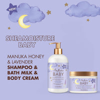 Thumbnail for SheaMoisture Baby Essentials, Nighttime Shampoo & Bath Milk + Deep Conditioner, Manuka Honey & Lavender, Pediatrician-Tested, Hypoallergenic, Tear-Free