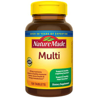 Thumbnail for Nature Made Multivitamin Tablets with Iron, Multivitamin for Women and Men for Daily Nutritional Support, Nature Made Multi Vitamins for Adults, 130 Tablets, 130 Day Supply