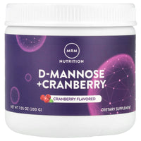 Thumbnail for MRM Nutrition D-Mannose + Cranberry Powder - Urinary Tract & Bladder Health Support for Women and Men, Low-Sugar, Gluten-Free, Vegan Supplement, Cranberry Flavored - 40 Servings