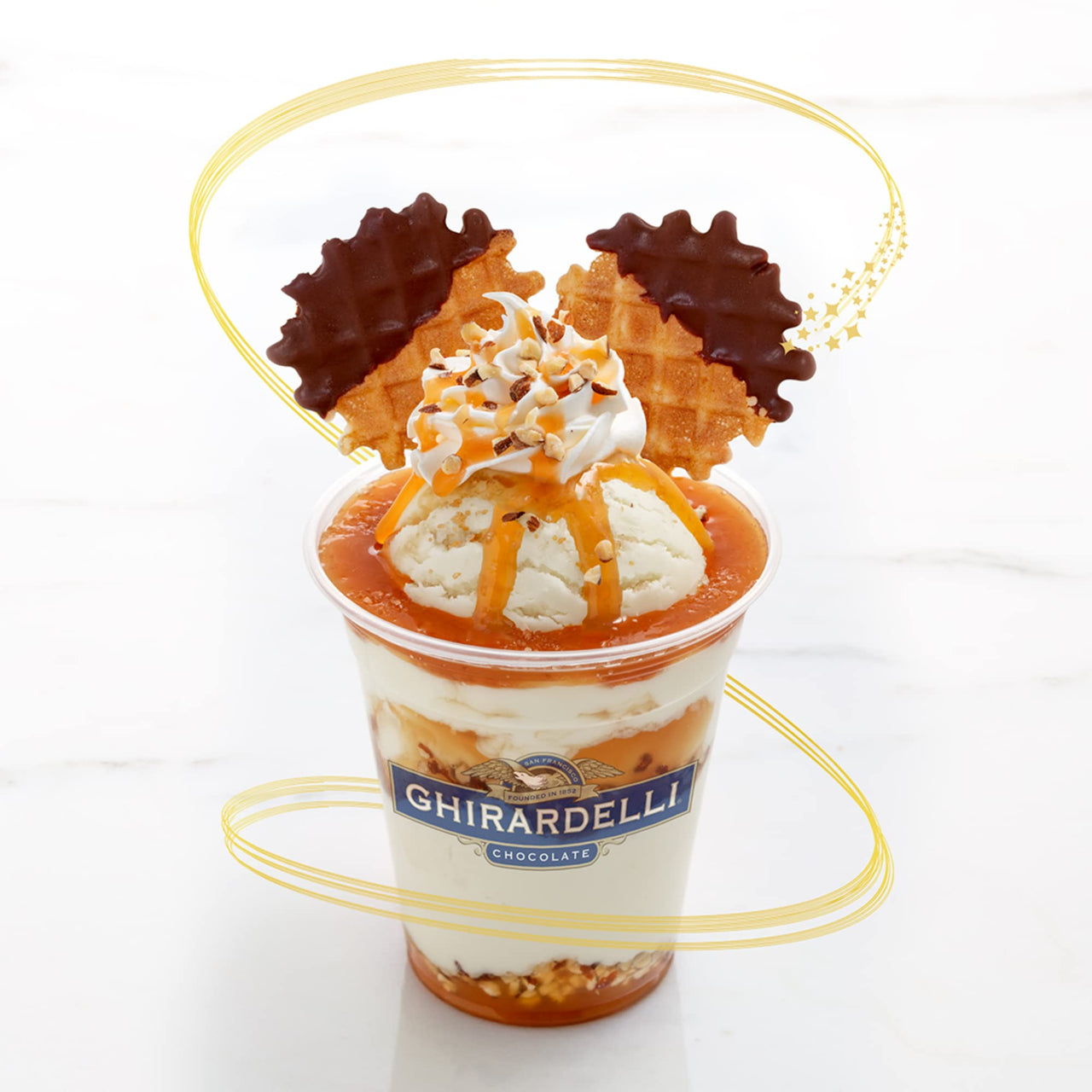 Ghirardelli Caramel Flavored Sauce 16 oz. Squeeze Bottle (Pack of 2)