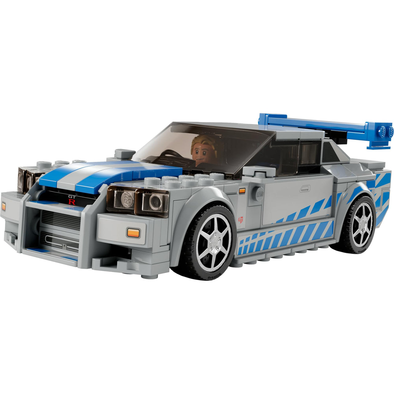 Lego Speed Champions 2 Fast 2 Furious Nissan Skyline GT-R (R34) Set, Race Car Toy Model Building Kit for 9 Plus Year Old Boys & Girls, with Racer Minifigure, Collectible Gift for Kids 76917