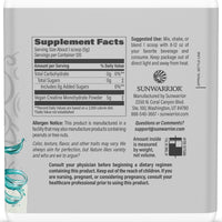 Thumbnail for Sunwarrior Creatine Monohydrate Powder Micronized PreWorkout Recovery Supplement | Support Muscle Building Strength Training Cognition | Vegan & Keto Friendly Bulk Size (120 Servings) Unflavored