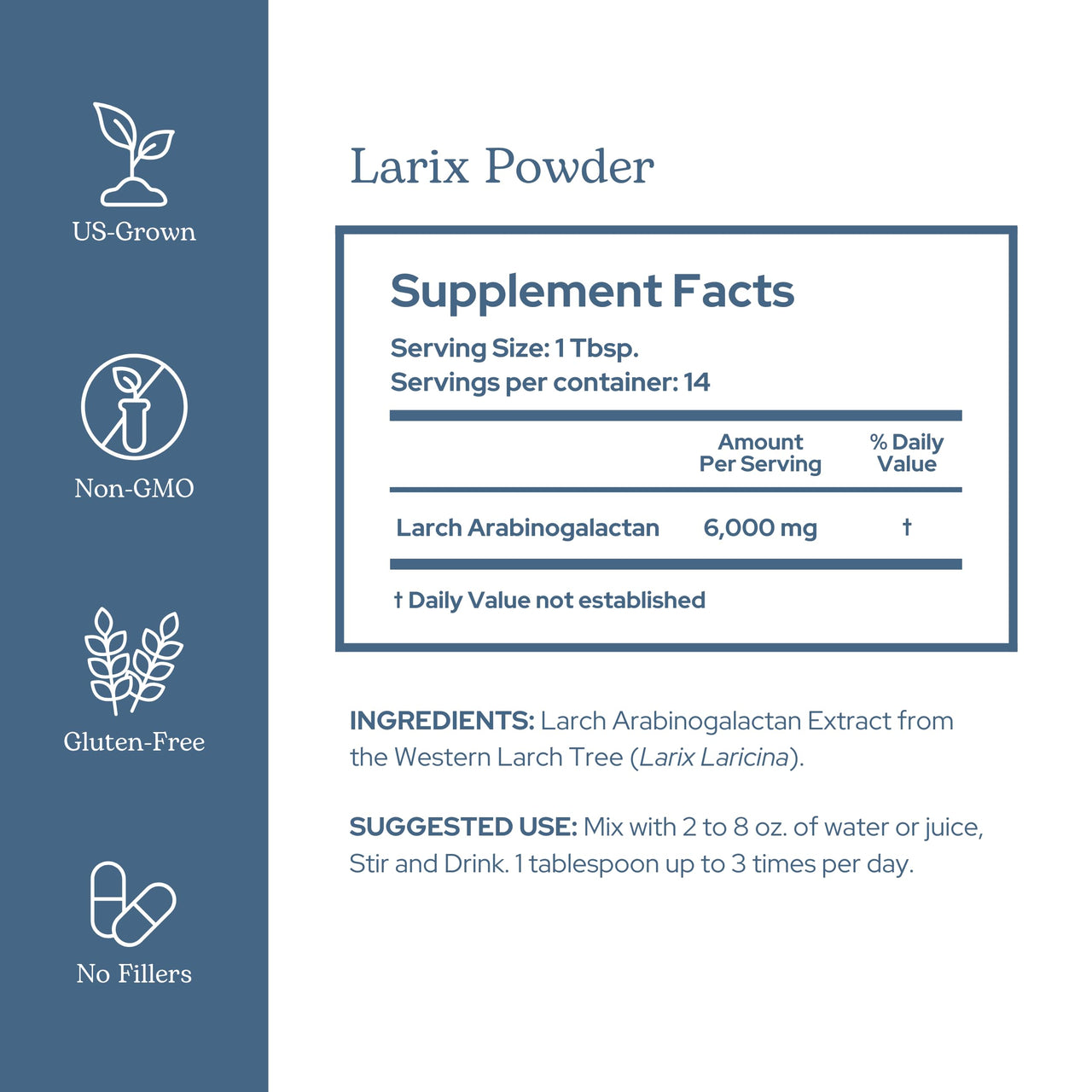 Eclectic Herb - Larix Powder | Natural Immune + Gut Health Support | Larch Laricina | Immunity & Gut Flora Support | Safe for Kids & Adults | Organic, Vegan, Gluten Free, Non-GMO (3 oz | 85 g)