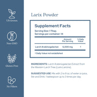Thumbnail for Eclectic Herb - Larix Powder | Natural Immune + Gut Health Support | Larch Laricina | Immunity & Gut Flora Support | Safe for Kids & Adults | Organic, Vegan, Gluten Free, Non-GMO (3 oz | 85 g)
