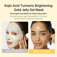 Thumbnail for medicube Jelly Gel Mask with Brightening Kojic Acid Turmeric | Overnight Face Mask for Glass Glow Skin | Elasticity, Hydrating, Firming and Radiance Boosting | Korean Skincare, 28g x 4ea