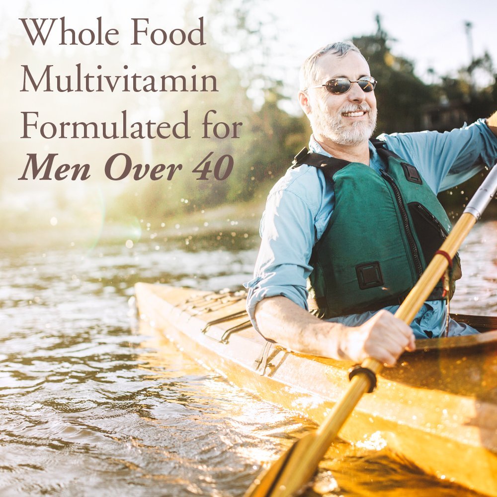 Garden of Life Organics Men's 40+ Multivitamin with Prostate Support, B12 & Vitamins â€“ Vegan Daily Whole Food Multivitamin, Non-GMO, Certified Organic, 60 Tablets