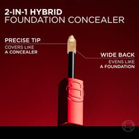 Thumbnail for L'Oreal Paris Infallible Skin Ink 2-in-1 Foundation Concealer Hybrid Face Makeup, up to 48HR Transfer-Resistant with Medium Coverage, 125 Light Warm