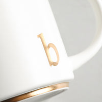 Thumbnail for COLLECTIVE HOME - Monogram Ceramic Mugs, 15 oz Golden Initial Coffee Cups, Elegant Alphabet Tea Mugs, Elegant Personalized Mug with Gift Box, Luxurious Cups for Office and Home (b)
