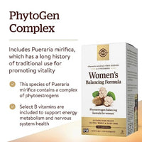 Thumbnail for Solgar Women's Balancing Formula, 60 Tablets - Pueraria Mirifica - Phytoestrogen Balancing Formula, Energy Metabolism, Nervous System Health - Vegan, Gluten-Free, Dairy Free, Kosher - 60 Servings