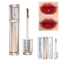 Thumbnail for Ice Watery Lip Gloss, Mirror Tea Jelly Light Lip Glaze, Moisturizing Nonstick Liquid Lipstick (#07 Hot Red Wine Color)