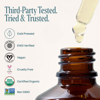 Thumbnail for Cliganic Organic Argan Oil, 100% Pure - for Hair, Face & Skin | Cold Pressed Carrier Oil
