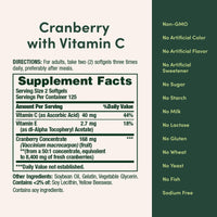 Thumbnail for Nature's Bounty Cranberry Pills for Women Urinary Tract Health, Cranberry Supplements with Concentrate & Vitamin C, 250 Softgels (Pack of 1)