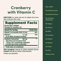 Thumbnail for Nature's Bounty Cranberry Pills for Women Urinary Tract Health, Cranberry Supplements with Concentrate & Vitamin C, 250 Softgels (Pack of 1)