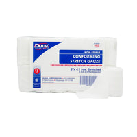 Thumbnail for Dukal Conforming Stretch Gauze Bandage, 2 in X 4.1 Yards., Non-Sterile, 12 Rolls