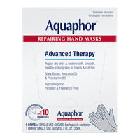 Thumbnail for Aquaphor Repairing Hand Masks, Moisturizing Gloves for Dry Hands, Moisturizer for Dry Skin with Avocado Oil and Shea Butter, Pack of 6