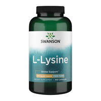Thumbnail for Swanson L-Lysine - Amino Acid for Stress, Antioxidant, Nervous System & Immune Support - Aids Calmness & Relaxation* - Non-GMO - 300 Capsules