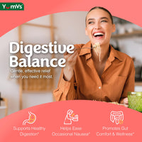 Thumbnail for YUM-V'S YumVs Ginger Gummies, 500 mg Ginger Root Extract, Peach Flavor, Nausea Relief, Digestion & Immune Support, Vegan, Non-GMO, Gelatin-Free (60 Count)