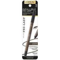 Thumbnail for L'Oreal Paris Makeup Infallible Pro-Last Pencil Eyeliner, Waterproof and Smudge-Resistant, Glides on Easily to Create any Look, Ivy, 0.042 oz.