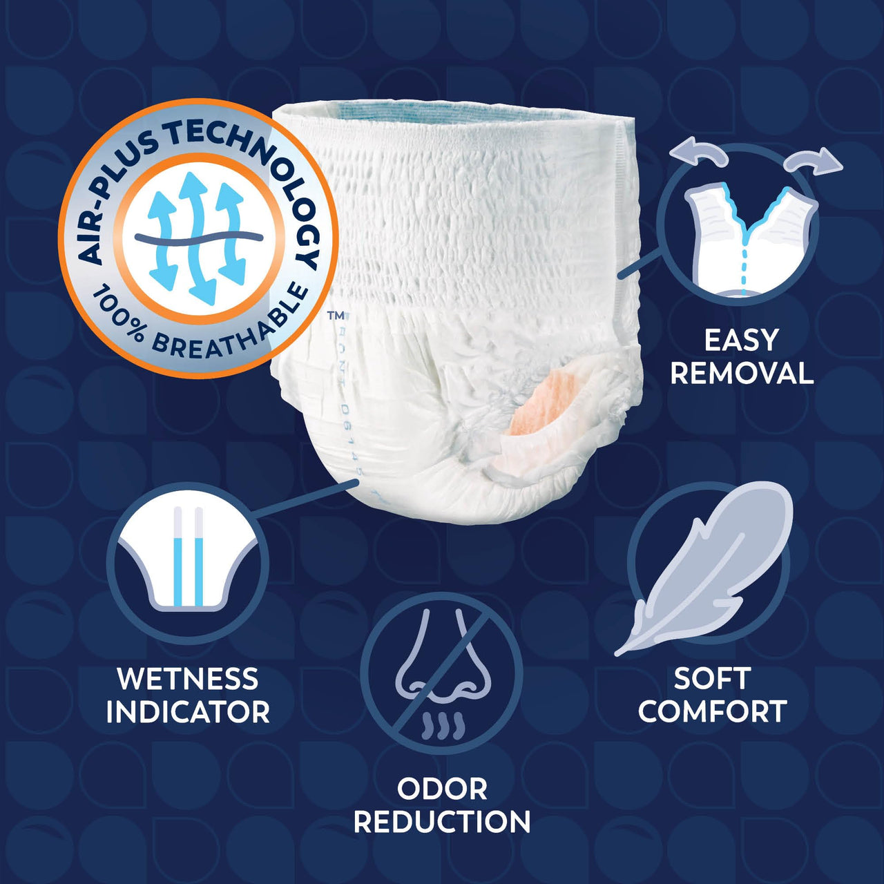 Tranquility Premium OverNight Disposable Absorbent Underwear (20 Count) - S, 22-36 in. Waist - Maximum Absorbency, All-Night Sleep, Breathable Comfort, 20 Adult Diapers