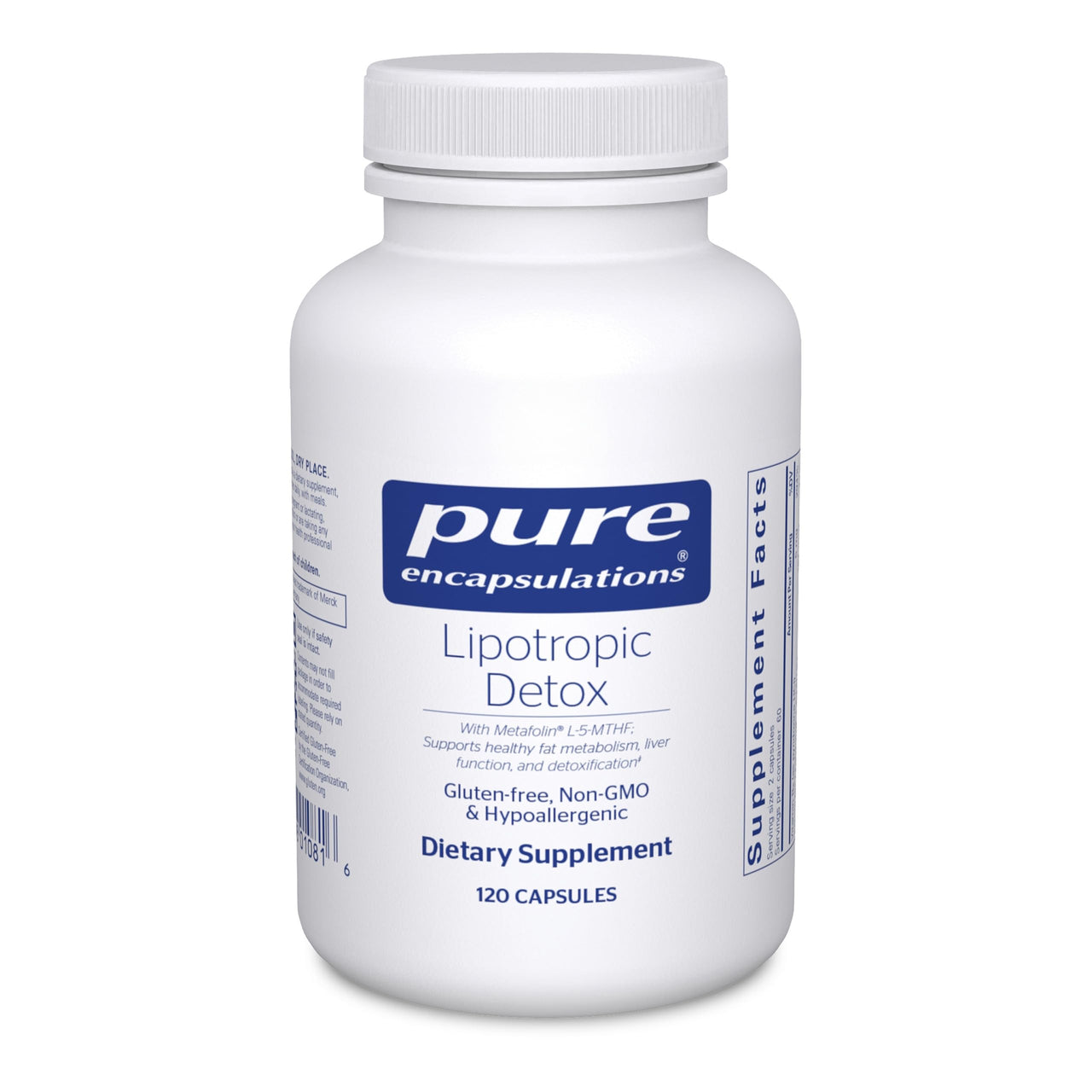 Pure Encapsulations Lipotropic Detox | Hypoallergenic Supplement Supports Liver Function and Detoxification* | 120 Capsules