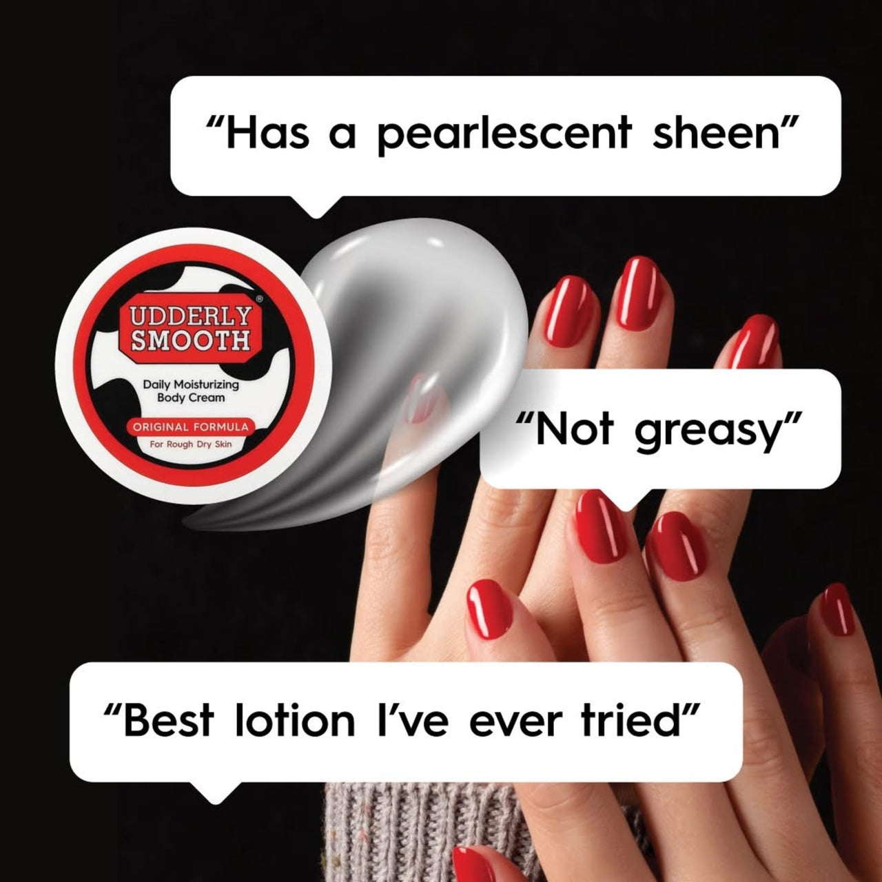 UDDERLY SMOOTH NonGreasy Hand and Body Moisturizer Cream Bundle 1 Kit, 3 Count
