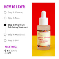 Thumbnail for Good Molecules Overnight Exfoliating Treatment - Face Exfoliator with AHA & BHA Lightweight Formula - Pore Minimizer, Facial Skin Care with Glycolic & Salicylic Acid