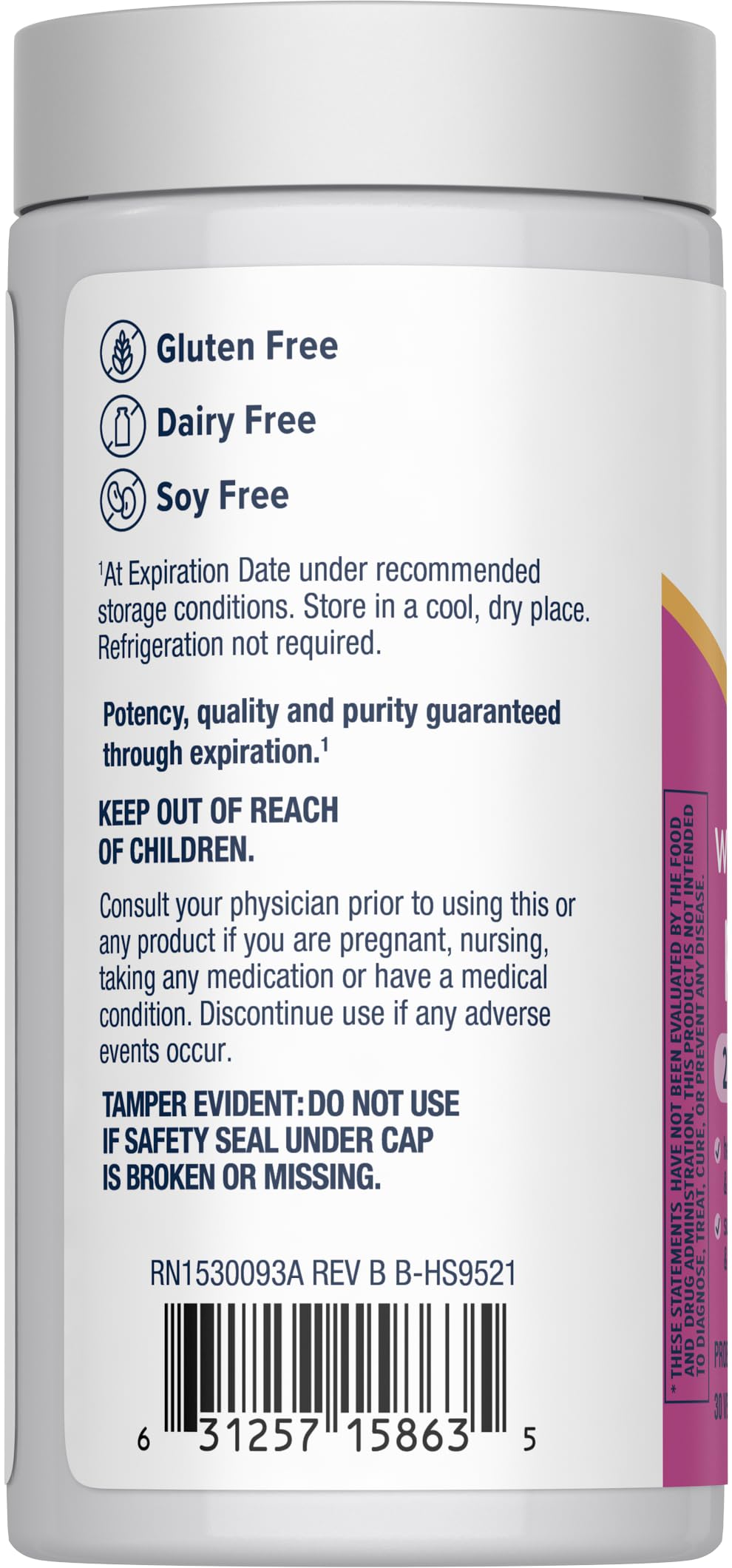 Renew Life Probiotics for Women, 25 Billion CFU Guaranteed, Probiotic Supplement for Digestive, Vaginal & Immune Health, Shelf Stable, Soy, Dairy & Gluten Free, 30 Capsules