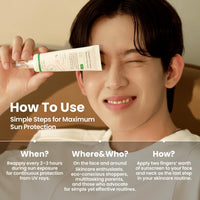 Thumbnail for AXIS-Y Complete No-Stress Physical Sunscreen V3 - SPF 50 Mineral Sunscreen with 2% Niacinamide, Zinc Oxide Sunblock for Broad Spectrum Sun Care - Vegan Korean Skin Care -1.69 fl. oz.