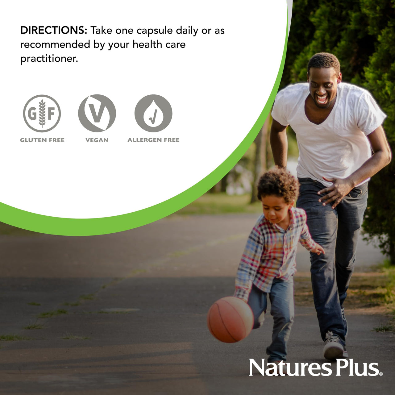 NaturesPlus Herbal Actives Turmeric - 60 Capsules - Non-GMO, Vegan, Gluten Free - 60 Servings
