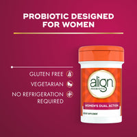 Thumbnail for Align Probiotic, Womens Dual Action, Vaginal Probiotics for Women, Womens Probiotic for Vaginal Health Support, with Probiotics for Digestive Health, 28 Probiotic Capsules