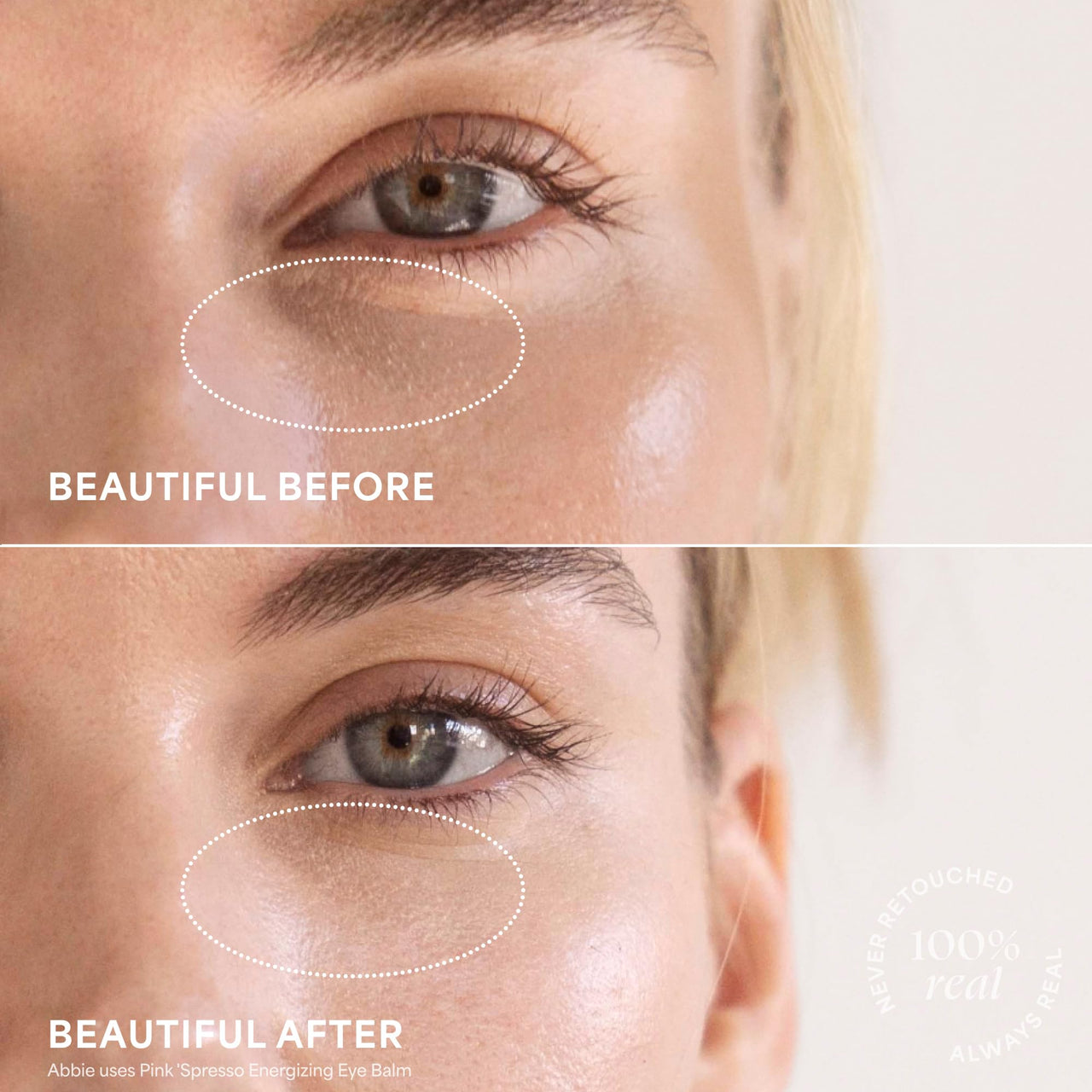 TULA Skin Care ‘Spresso Energizing Eye Balm, Gold Glow - Energizing & Hydrating Caffeine Under Eye Treatment for Dark Circles, Portable and Perfect to Use On-the-go, 0.35 oz.