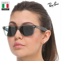 Thumbnail for Ray-Ban RB2132 NEW WAYFARER Classic Polarized Square Shape Sunglasses With Eyewear Kit Bundle - High Bridge Fit - Casual Wear Square Sunglasses