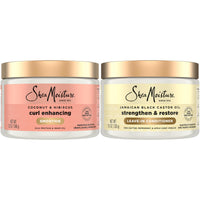Thumbnail for SheaMoisture Leave-In Conditioner Bundle, Coconut & Hibiscus Curl Enhancing Smoothie for Curly Hair, Frizz Control + Jamaican Black Castor Oil Strengthen & Restore for Hair Repair
