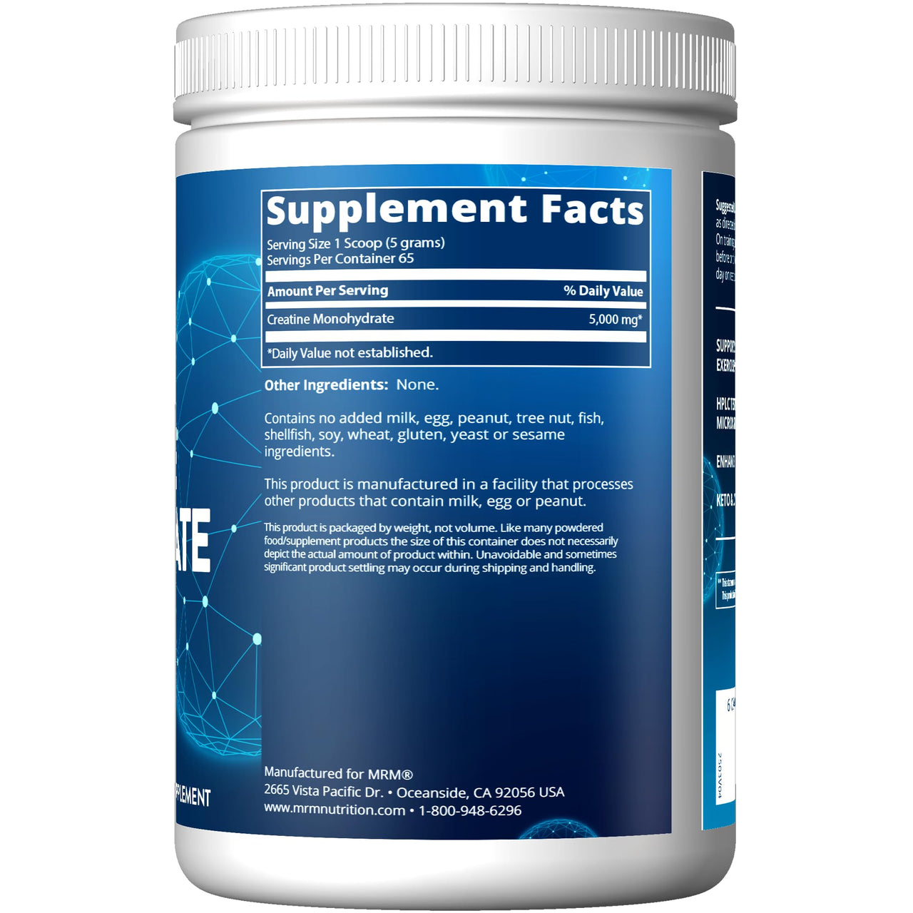 MRM Creatine Monohydrate Powder (Micronized) - 325g - Powder