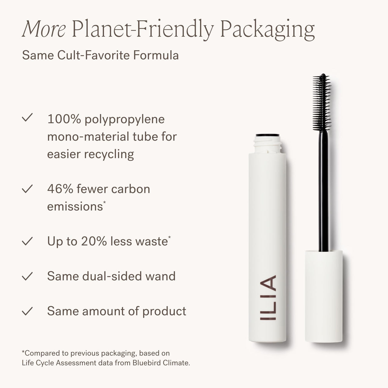 ILIA - Limitless Lash Mascara | Non-Toxic, Cruelty-Free, Lightweight & Nourishing, Flake + Smudge-Resistant, Black Mascara, Ophthalmologist-Tested, Safe For Sensitive Eyes