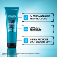 Thumbnail for Redken Redken Extreme Length Triple Action Treatment Mask, Rinse-Out Mask With Biotin & Niacinamide