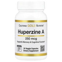 Thumbnail for Huperzine A by California Gold Nutrition - Support for Memory & Cognitive Function - Promotes Healthy Acetylcholine Levels - Vegan Friendly - Gluten Free, Non-GMO - 250 mcg - 30 Veggie Capsules