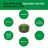 Thumbnail for Sun Chlorella 200 mg Green Algae Superfood Supplement - Pulverized Cell Wall - Chlorophyll, CGF, Active B12, Iron, Protein - Non-GMO - 300 Tablets