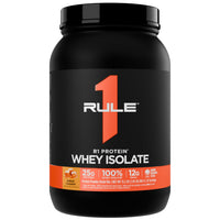 Thumbnail for Rule 1 Proteins R1 Protein Whey Isolate - with 25g Protein & 6g BCAA Exclusively from Isolated & Hydrolyzed Sources for Workout Recovery (2 Pounds, Salted Carmel)