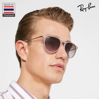 Thumbnail for Ray-Ban RB4171 ERIKA CLASSIC Phantos Shaped Non-Polarized Sunglasses for Women – Includes Official RAYBAN Eyewear Kit – Ideal Formal & Casual Wear Sunglasses – Brown/Violet Lens
