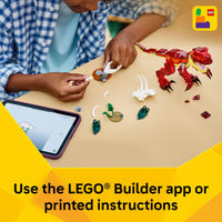 Thumbnail for LEGO Creator 3 in 1 Fierce Dinosaur Building Toy for Boys & Girls, Ages 8+ - Gift for Birthdays - Kids Build 1 of 3 Prehistoric Animal Figures - 31379