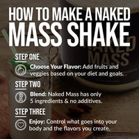 Thumbnail for NAKED Vanilla Mass Gainer (8LB Bulk) Creatine Monohydrate 500g (100 Servings) – Non-GMO; Gluten Free; Soy Free; No Fillers; Strength Support