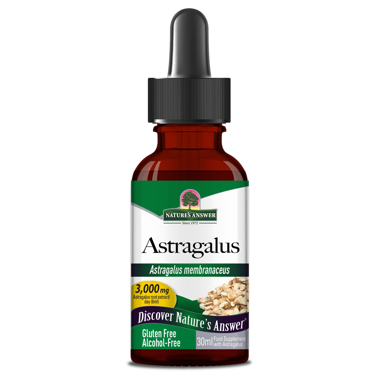 Nature's Answer Astragalus Root | Promotes Overall Health & Wellbeing | Super Concentrated 2000mg | Alcohol-Free, Gluten-Free, Kosher Certified & No Preservatives 1oz