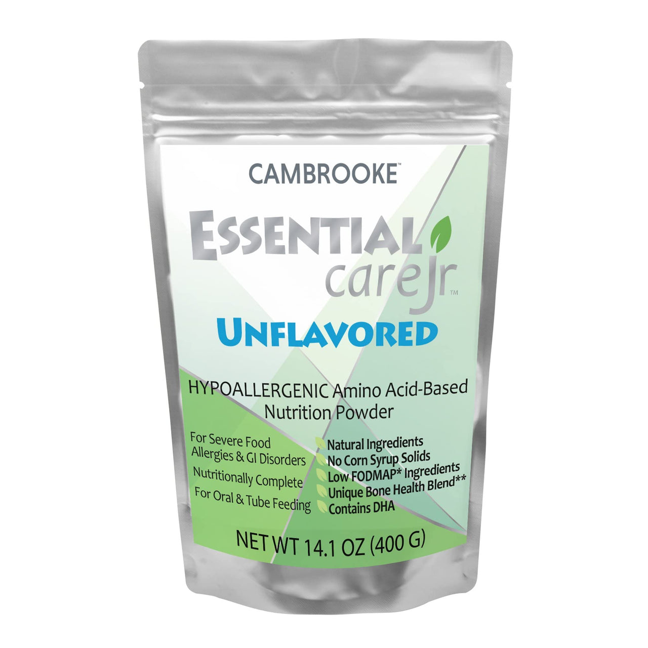 Pediatric Oral Supplement Essential Care Jr Unflavored 14.1 oz. Pouch Powder